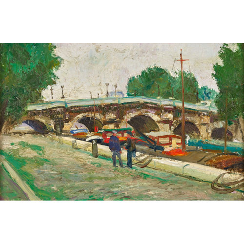PAUL JAKOB) PAOLO (EIGTL. M�LLER : 'Pont Neuf, Paris' (DOBIASCHOFSKY AUKTIONEN AG)