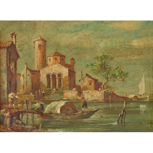 E. (EIGTL. BONIVENTO ZENO : Ansicht von Venedig (DOBIASCHOFSKY AUKTIONEN AG)