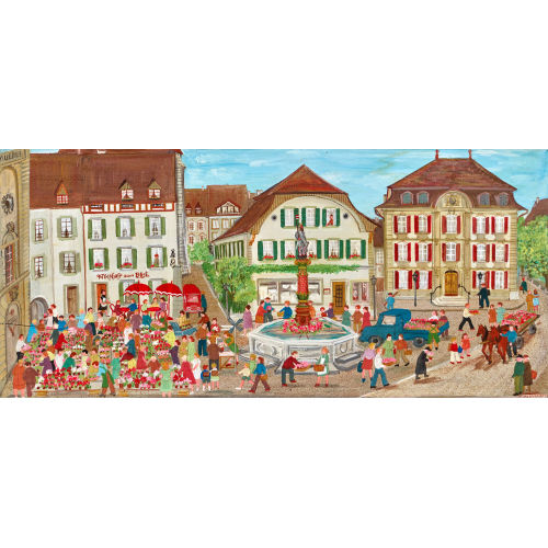 ELISABETH HOSTETTLER : Der Niklaus-Thut-Platz in Zofingen (DOBIASCHOFSKY AUKTIONEN AG)