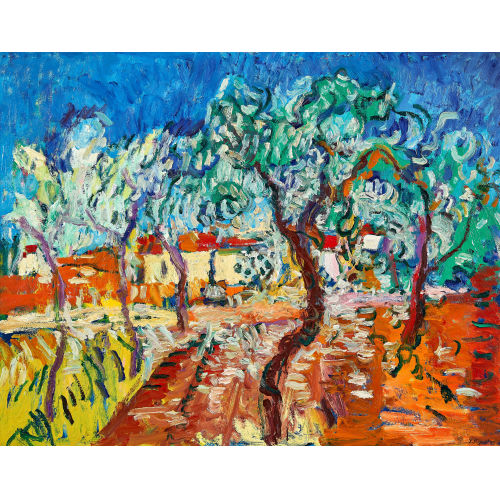 JEAN-LOUIS PIGUET : Paysage de Provence (DOBIASCHOFSKY AUKTIONEN AG)