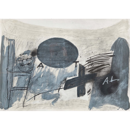 ANTONI T�PIES : 'Oval gris' (DOBIASCHOFSKY AUKTIONEN AG)