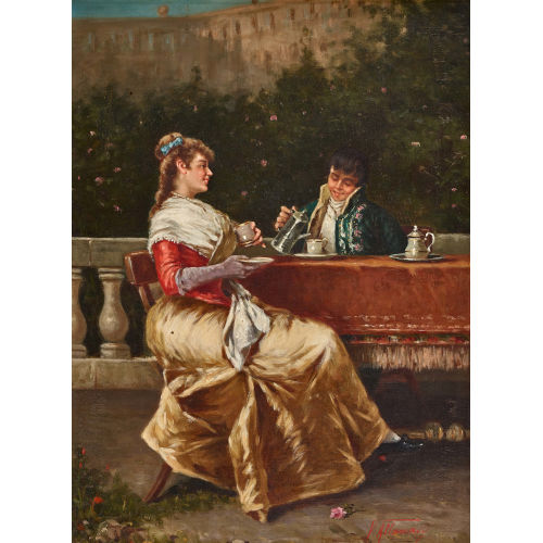 V. ATTANASY : 'Le th�, t�te � t�te' (DOBIASCHOFSKY AUKTIONEN AG)
