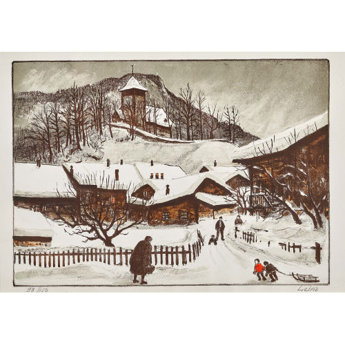 JEAN-LOUIS G�TAZ : Dorf im Winter (DOBIASCHOFSKY AUKTIONEN AG)