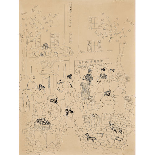 RAOUL DUFY : Le march� (DOBIASCHOFSKY AUKTIONEN AG)