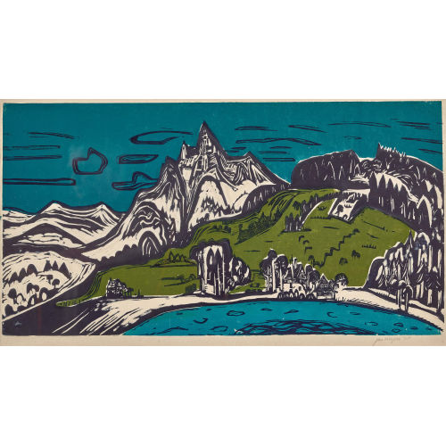 JAN WIEGERS : Berglandschaft (DOBIASCHOFSKY AUKTIONEN AG)