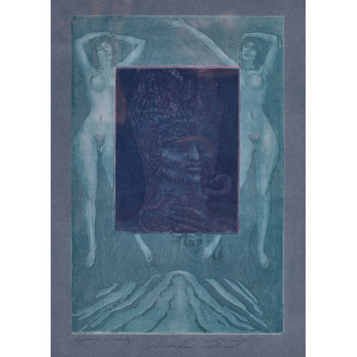 ERNST FUCHS : 'Sphinx in Pharao' (DOBIASCHOFSKY AUKTIONEN AG)