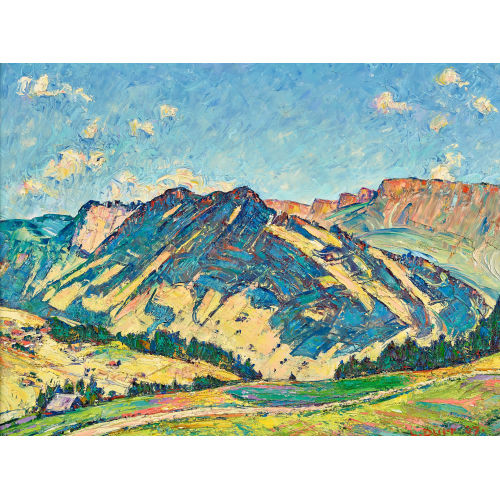 LOUIS D�RR : Blick auf Marbachegg mit Gr�nenwaldegg und Schrattenflue (DOBIASCHOFSKY AUKTIONEN AG)