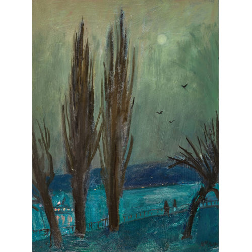 ERNST MORGENTHALER : 'Mondnacht (Z�richsee)' (DOBIASCHOFSKY AUKTIONEN AG)
