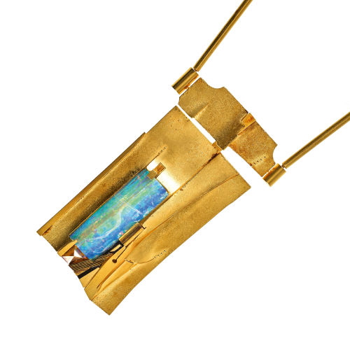 OPAL-GOLD-COLLIER : Othmar Zschaler, Bern (DOBIASCHOFSKY AUKTIONEN AG)