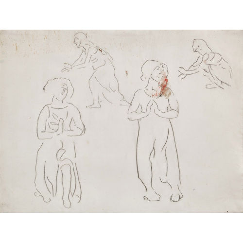 FERDINAND HODLER : Weibliche Figurenstudie (DOBIASCHOFSKY AUKTIONEN AG)