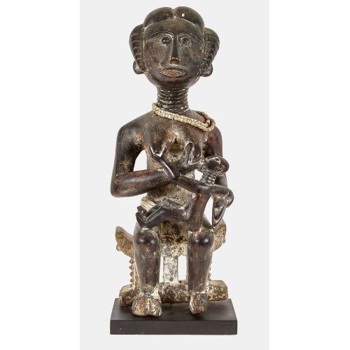 AFRIKANISCHE KUNST : Mutter-Kind-Figur, Ghana (Ashanti) (DOBIASCHOFSKY AUKTIONEN AG)