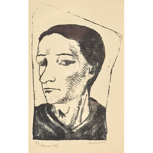 ERICH HECKEL : 'Frauenkopf' (DOBIASCHOFSKY AUKTIONEN AG)