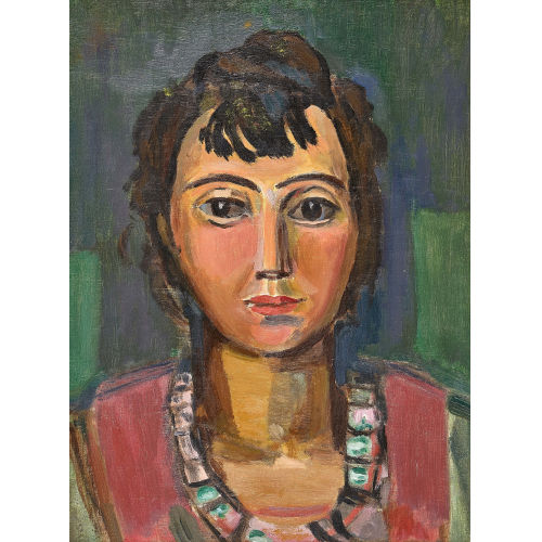 MAURICE BARRAUD : Portrait d'une femme (DOBIASCHOFSKY AUKTIONEN AG)