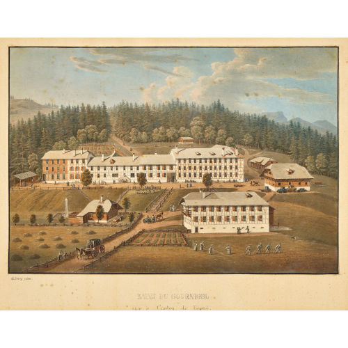 GABRIEL LUDWIG (GEN. LORY P�RE) LORY : 'Bains du Gournigel dans le Canton de Berne' (DOBIASCHOFSKY AUKTIONEN AG)
