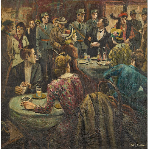JOHN HENRI DELUC : 'L'arrestation' (DOBIASCHOFSKY AUKTIONEN AG)