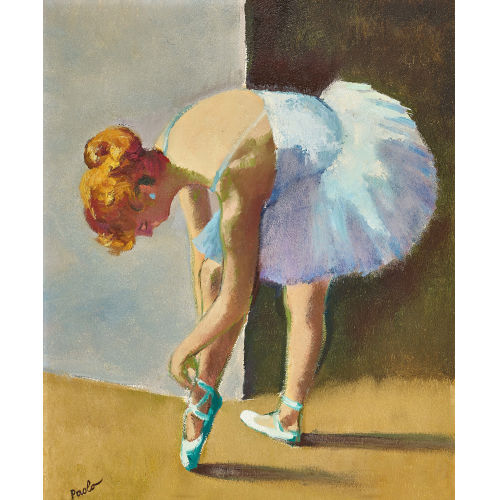 PAUL JAKOB) PAOLO (EIGTL. M�LLER : 'Balleteuse (Hinter den Kulissen)' (DOBIASCHOFSKY AUKTIONEN AG)