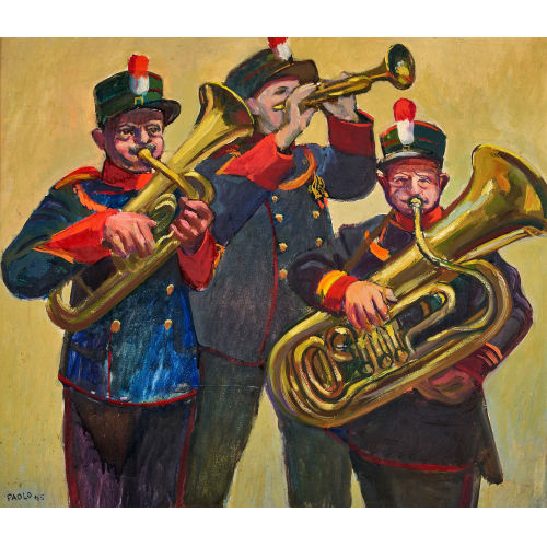 PAUL JAKOB) PAOLO (EIGTL. M�LLER : Drei Musikanten (DOBIASCHOFSKY AUKTIONEN AG)