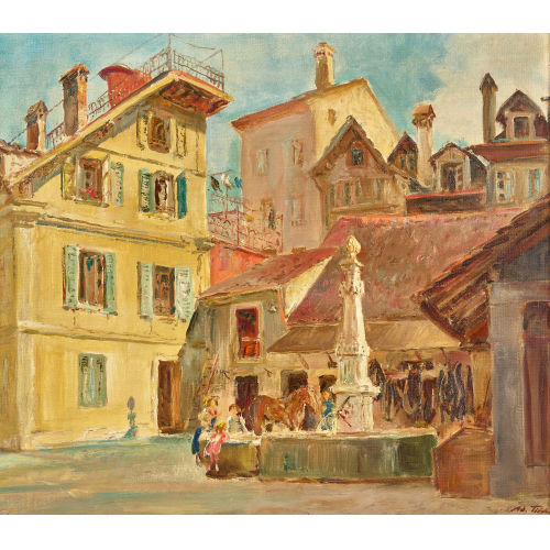 ADOLF TI�CHE : Altstadtbrunnen in Bern (DOBIASCHOFSKY AUKTIONEN AG)