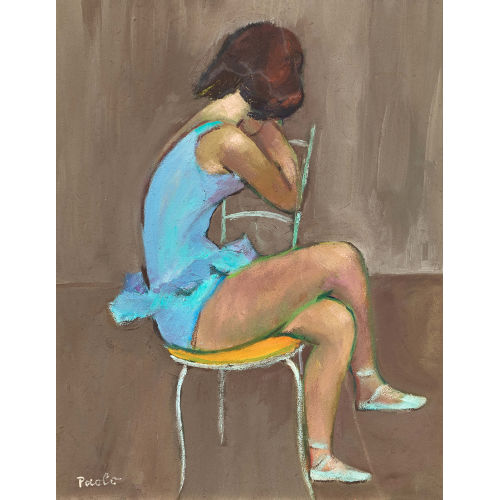 PAUL JAKOB) PAOLO (EIGTL. M�LLER : Sitzende Ballettt�nzerin (DOBIASCHOFSKY AUKTIONEN AG)