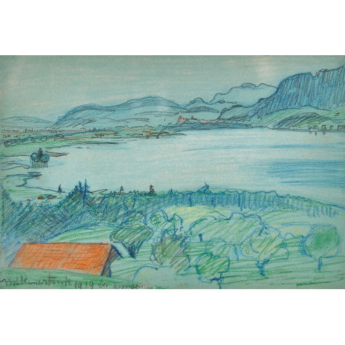 WALDEMAR THEOPHIL FINK : 'Bei Einigen am Thunersee' (DOBIASCHOFSKY AUKTIONEN AG)