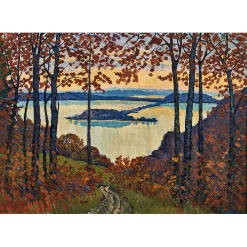 ERNST SAMUEL GEIGER : 'Herbstlandschaft bei Gaicht' (DOBIASCHOFSKY AUKTIONEN AG)