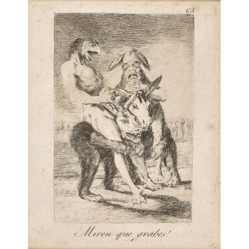 FRANCISCO JOS� DE GOYA Y LUCIENTES : 'Miren que grabes!' (DOBIASCHOFSKY AUKTIONEN AG)