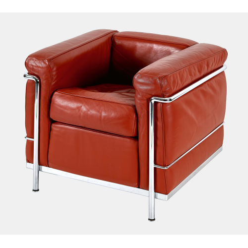 CHARLES-�DOUARD) LE CORBUSIER (EIGTL. JEANNERET : Sessel 'Grand Confort LC2' (Ausf�hrung Cassina) (DOBIASCHOFSKY AUKTIONEN AG)