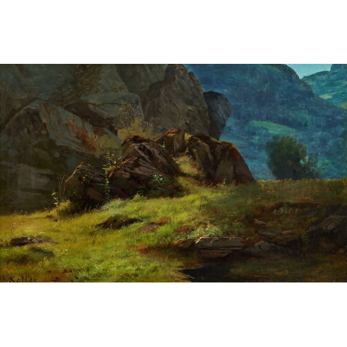 RUDOLF KOLLER : Felsige Berglandschaft (DOBIASCHOFSKY AUKTIONEN AG)