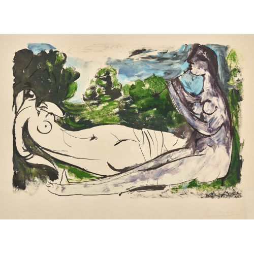 PABLO PICASSO : 'Femme nue et joueuse de fl�te' (DOBIASCHOFSKY AUKTIONEN AG)