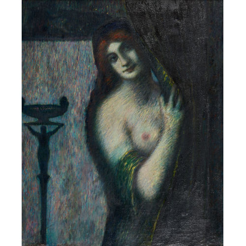 ADOLF FREY-MOOCK : N�chtliche Szene mit mythologischer Figur (DOBIASCHOFSKY AUKTIONEN AG)