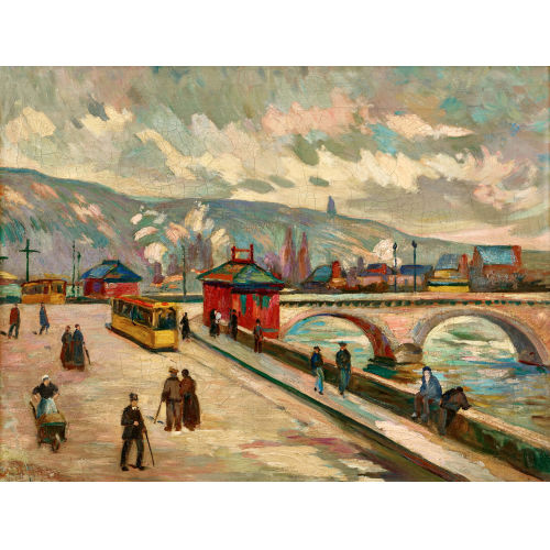ARMAND (AUCH JEAN-BAPTISTE ARMAND) GUILLAUMIN : 'Le Pont de Corneille � Rouen' (DOBIASCHOFSKY AUKTIONEN AG)