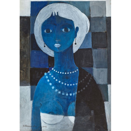 WERNER ZURBRIGGEN : 'Die Frau in Blau' (DOBIASCHOFSKY AUKTIONEN AG)
