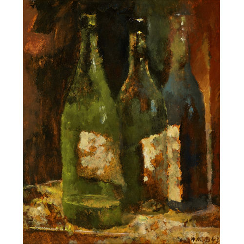 RODOLPHE TH�OPHILE BOSSHARD : 'Trois bouteilles' (DOBIASCHOFSKY AUKTIONEN AG)