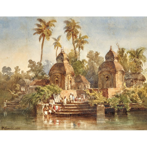 LOUIS (EIGTL. ABRAM-LOUIS BUVELOT) BUVELOT : 'The Kalighat Kali Temple on the Hoogly, Calcutta' (DOBIASCHOFSKY AUKTIONEN AG)