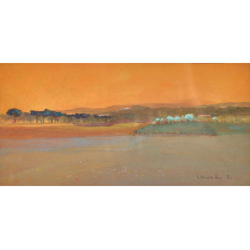 ALPHONSE LANO� : Abendrot in der Toskana (DOBIASCHOFSKY AUKTIONEN AG)