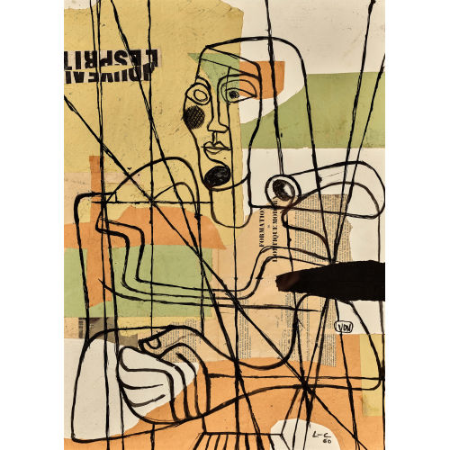 CHARLES-�DOUARD) LE CORBUSIER (EIGTL. JEANNERET : 'Femme aux mains crois�es' (DOBIASCHOFSKY AUKTIONEN AG)