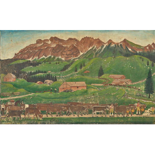 JOHANNES GEORG BLATTER : Alpaufzug (DOBIASCHOFSKY AUKTIONEN AG)