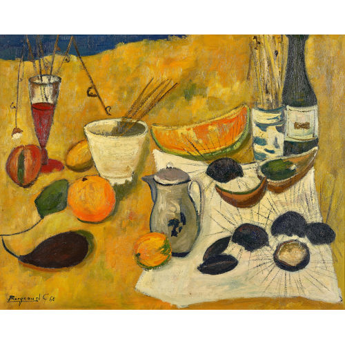 GEORGES BORGEAUD : 'Nature morte aux oursins' (DOBIASCHOFSKY AUKTIONEN AG)