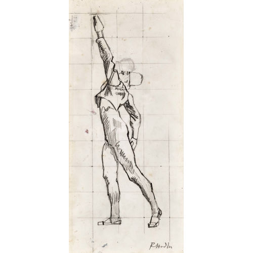FERDINAND HODLER : Figurenstudie zu 'Einm�tigkeit' (DOBIASCHOFSKY AUKTIONEN AG)