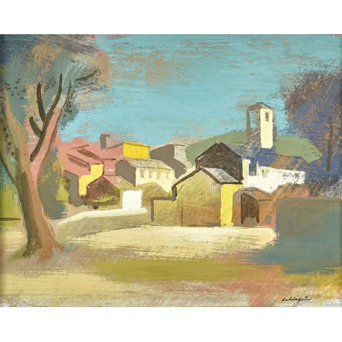 KARL SCHLAGETER : Dorf im S�den (DOBIASCHOFSKY AUKTIONEN AG)