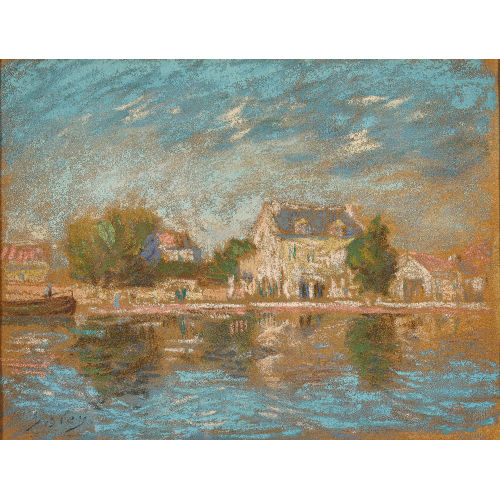 ALFRED SISLEY : 'Le canal du Loing � Saint-Mammes' (DOBIASCHOFSKY AUKTIONEN AG)