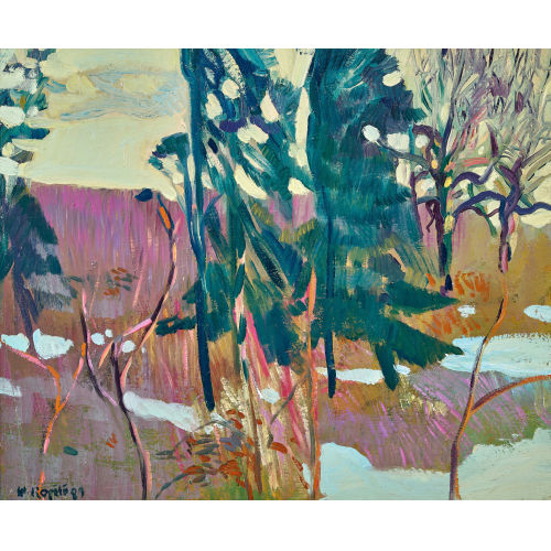 WALTER ROP�L� : Landschaft mit Restschnee (DOBIASCHOFSKY AUKTIONEN AG)