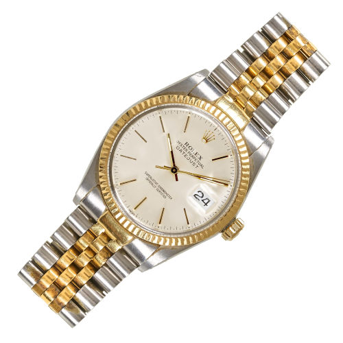 ROLEX : Herrenarmbanduhr 'Oyster Perpetual Datejust' (DOBIASCHOFSKY AUKTIONEN AG)