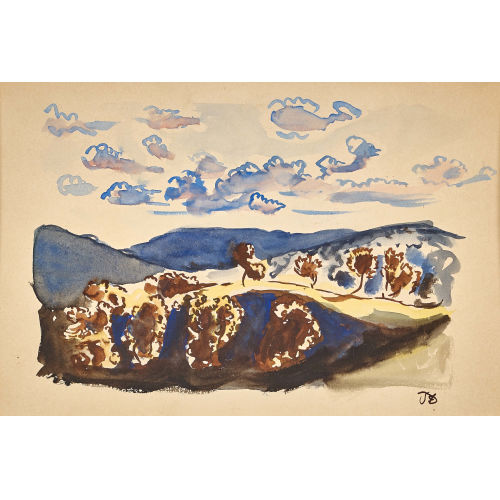 FERNAND DUBUIS : 'Paysage pr�s de Bologne' (DOBIASCHOFSKY AUKTIONEN AG)