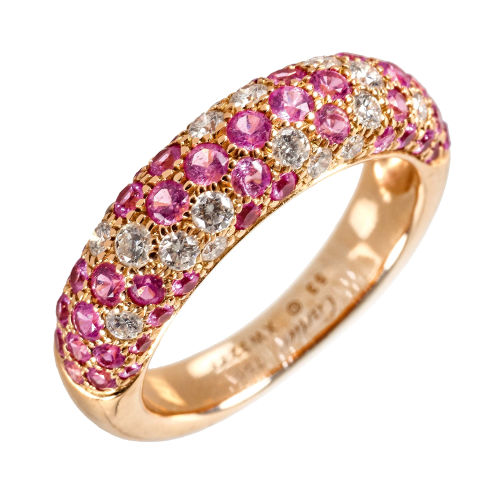BRILLANT-SAPHIR-RING : Cartier, '�tincelle de Cartier', Paris (DOBIASCHOFSKY AUKTIONEN AG)