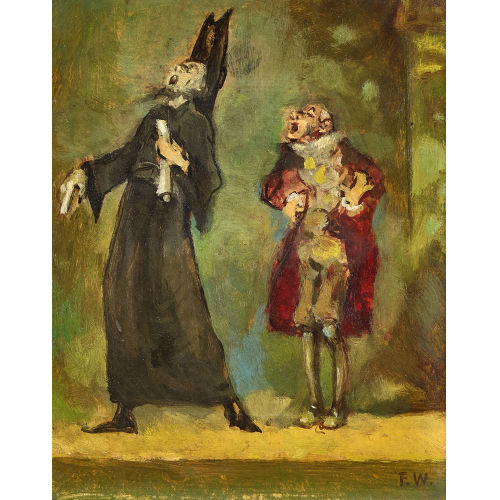 FRIEDRICH AUGUST VITALIS WIDMANN : 'Die Verleumdung, sie ist ein L�ftchen (Barbier von Sevilla I)' (DOBIASCHOFSKY AUKTIONEN AG)