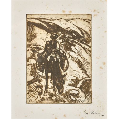 �DOUARD VALLET : 'Femme sur un mulet' (DOBIASCHOFSKY AUKTIONEN AG)