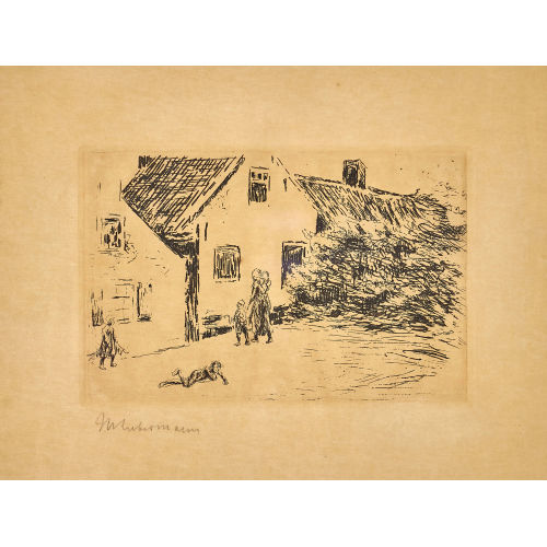 MAX LIEBERMANN : 'Dorfstrasse' (DOBIASCHOFSKY AUKTIONEN AG)