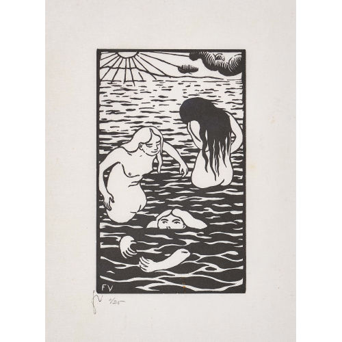 F�LIX VALLOTTON : 'Les trois baigneuses' (DOBIASCHOFSKY AUKTIONEN AG)