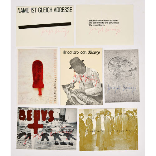 JOSEPH BEUYS : Konvolut Autografen (DOBIASCHOFSKY AUKTIONEN AG)